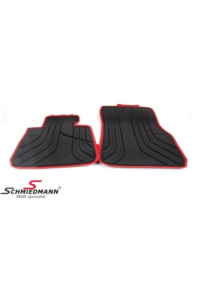 F30/F34/F80 ///M3 ÖN PASPAS LASTİK SPORT KIRMIZI - 51472219800 F30/F34/F80 ///M3 ÖN PASPAS LASTİK SPORT KIRMIZI - 51472219800