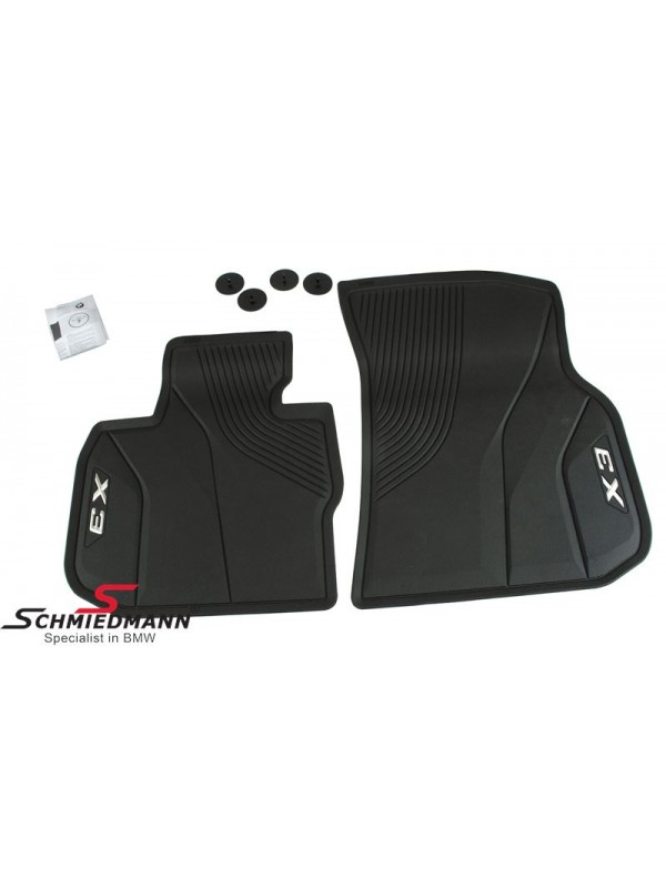X3 G01 ÖN SİYAH LASTİK PASPAS