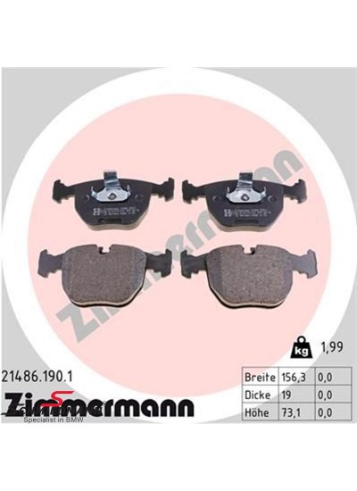E38/E39/X5 E53 / VOGUE ÖN FREN BALATASI - 34116761252.4 E38/E39/X5 E53 / VOGUE ÖN FREN BALATASI - 34116761252.4