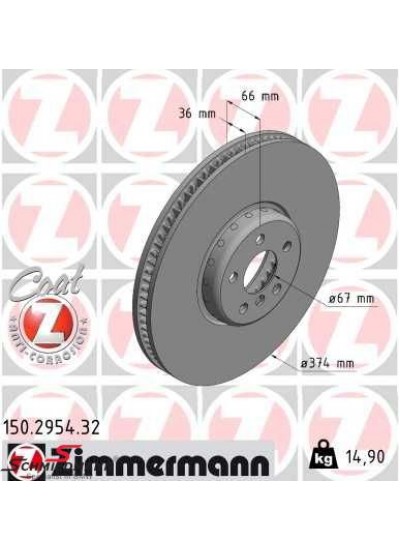 X7 G07 ÖN FREN DİSKİ SOL ( 374 x 36 ) - 34106880077 X7 G07 ÖN FREN DİSKİ SOL ( 374 x 36 ) - 34106880077