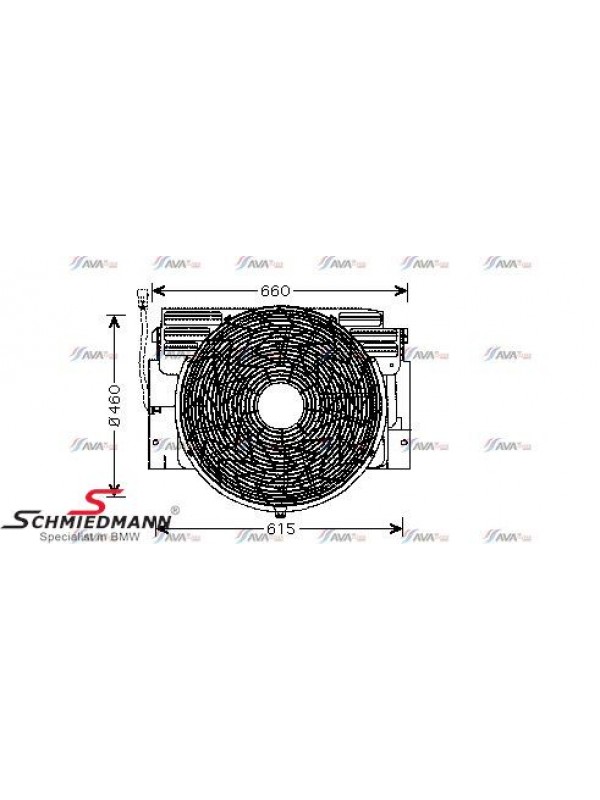 X5 E53 KLİMA FANI KOMPLE M54/M62/M62