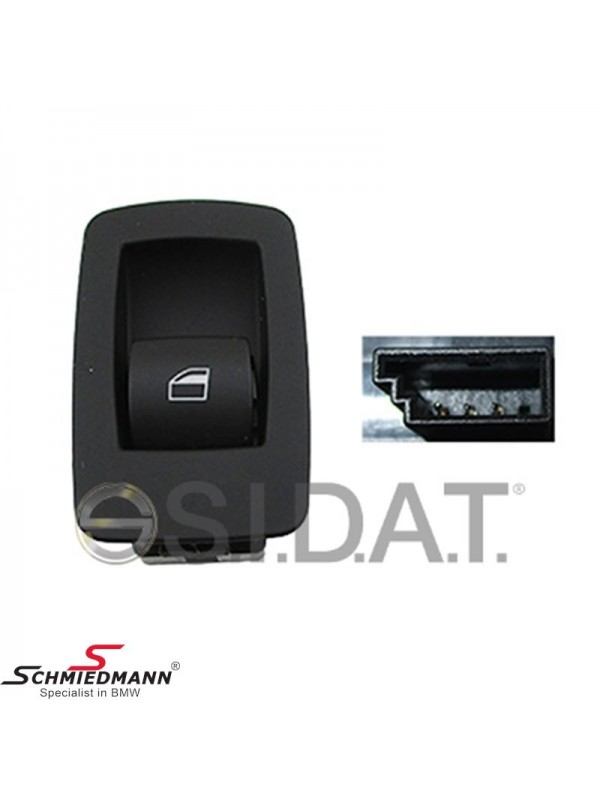 E87/E90/E92/E93/X5 E70/X6 E71/Z4 E89 CAM DÜĞMESİ -SİYAH-
