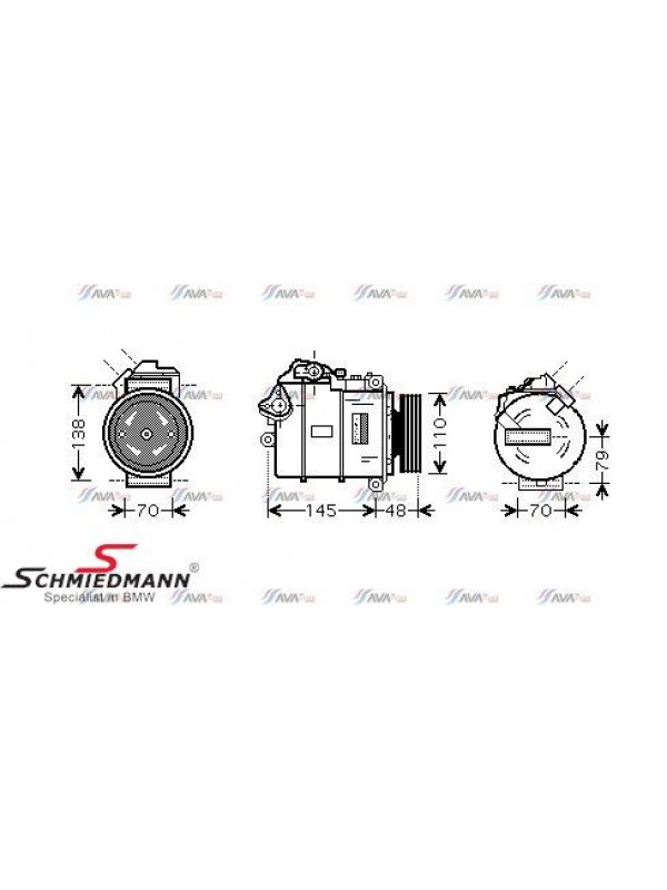 E60/E65 KLİMA KOMPRESÖRÜ M47N2/M67N