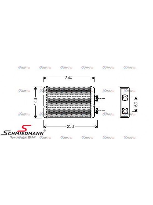 E46 KALORİFER RADYATÖRÜ (KLİMASIZ)