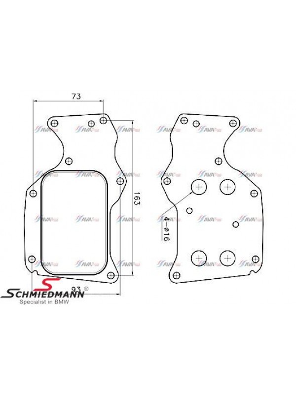 F20/F30/F10/G30/X1 G01/X5 F15 MOTOR YAĞ SOĞUTUCU B47