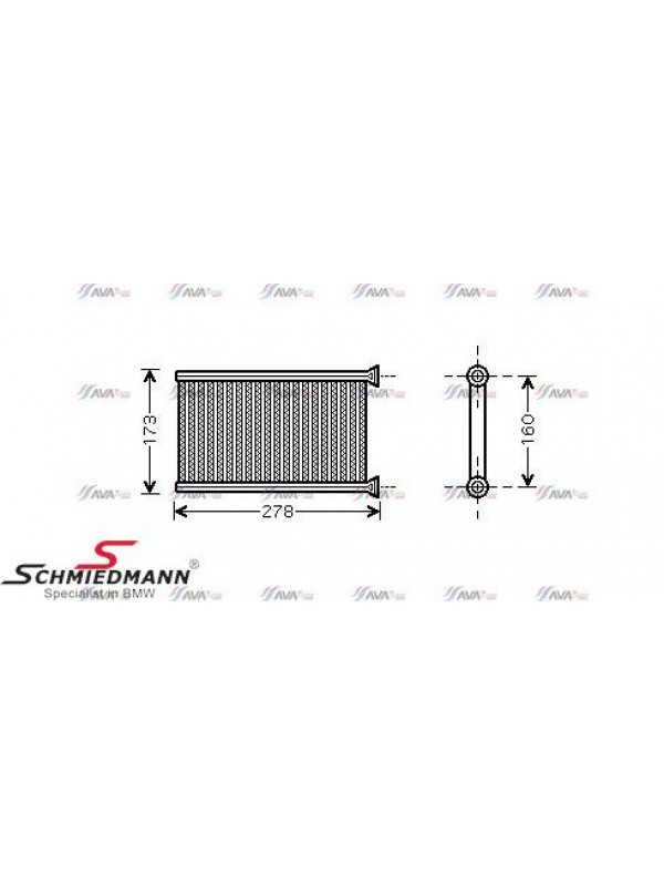 E87/E90/X1 E84/X3 F25 KALORİFER RADYATÖRÜ